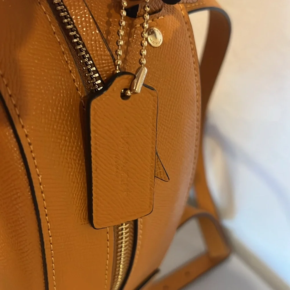 Coach leather backpack